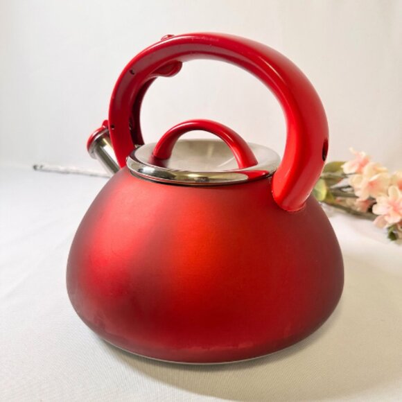 Primula Red Hot Whistling Tea Kettle - Picture 2 of 12